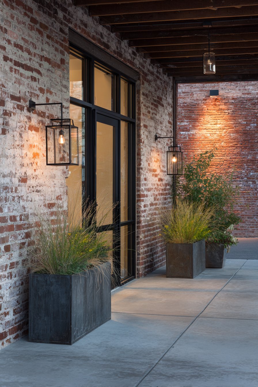 Industrial Exposed Brick and Steel
