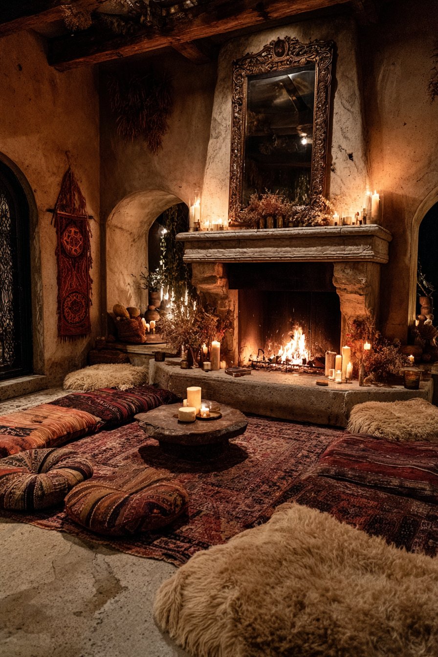  Fireplace Mantel Ritual Display