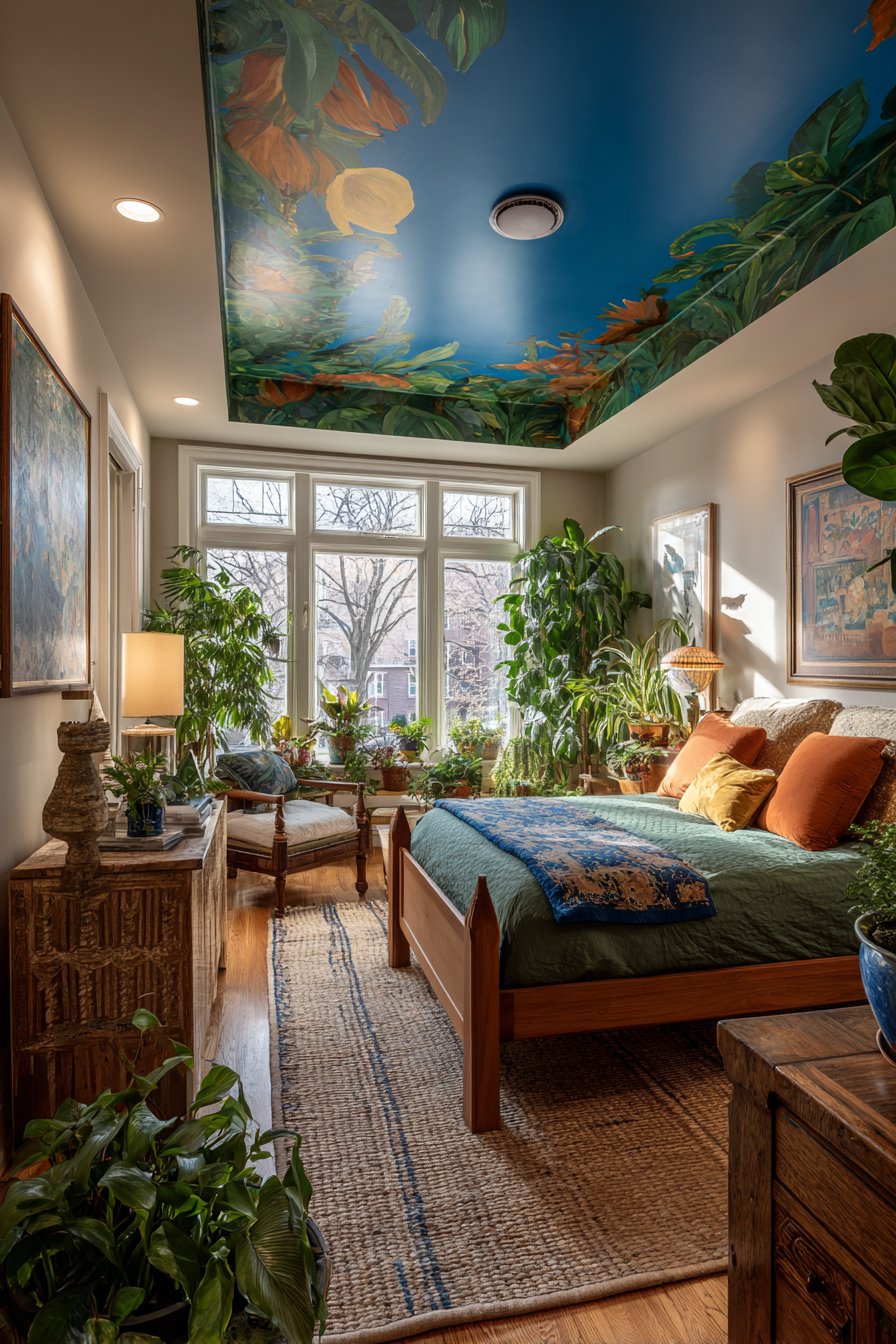 Eclectic Botanical Wallpaper Drama