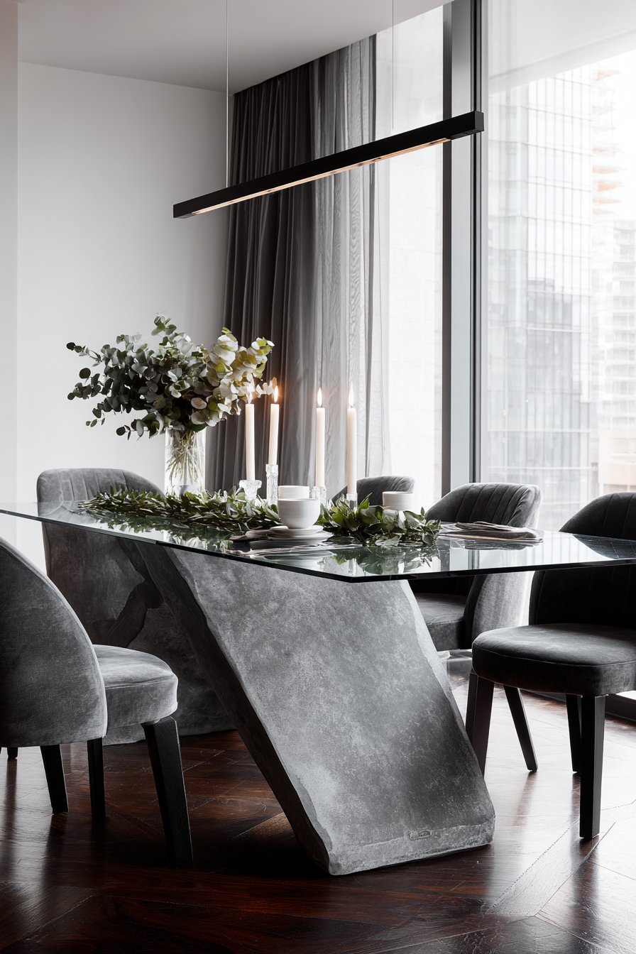 Contemporary Concrete and Glass