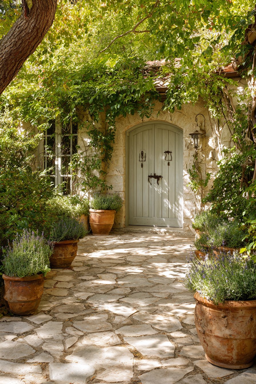 French Country Limestone and Lavender