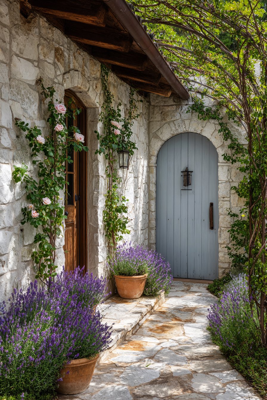 French Country Limestone and Lavender