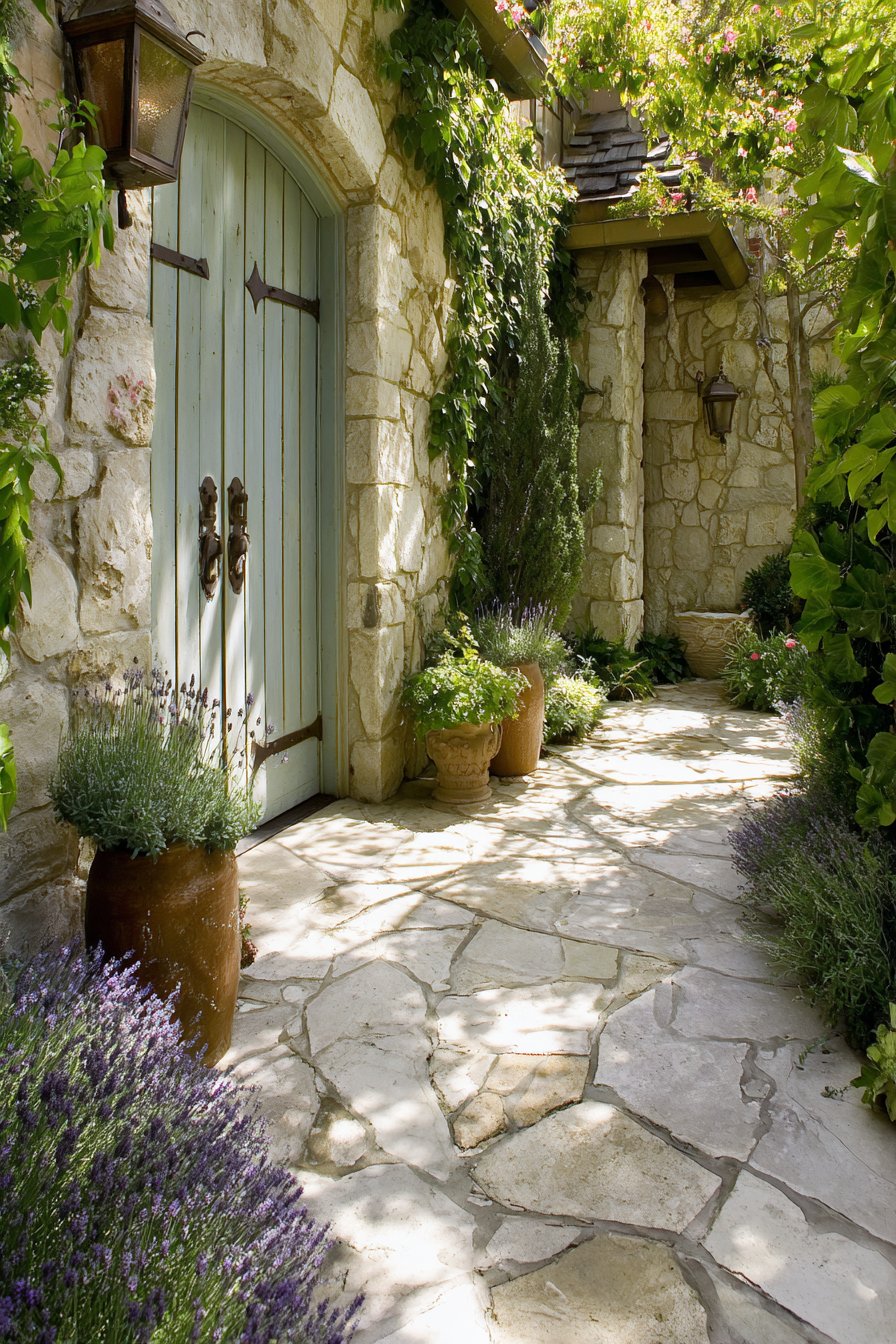 French Country Limestone and Lavender