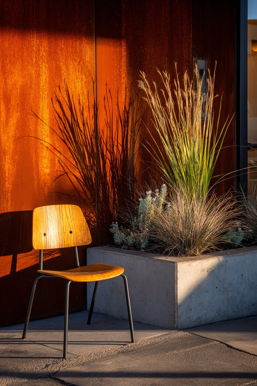 Industrial Corten Steel with Natural Oxidation