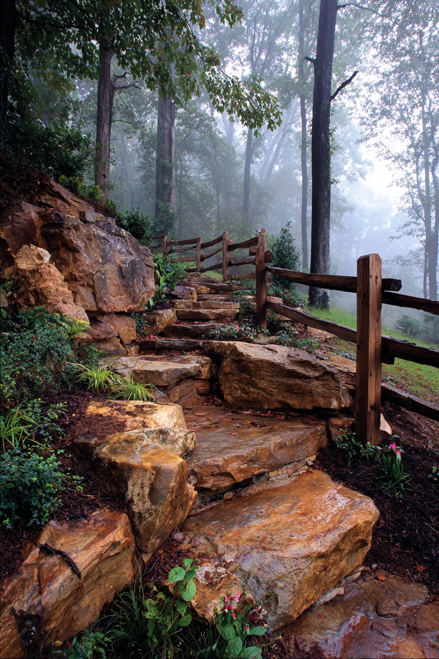Woodland Natural Stone Slab Construction
