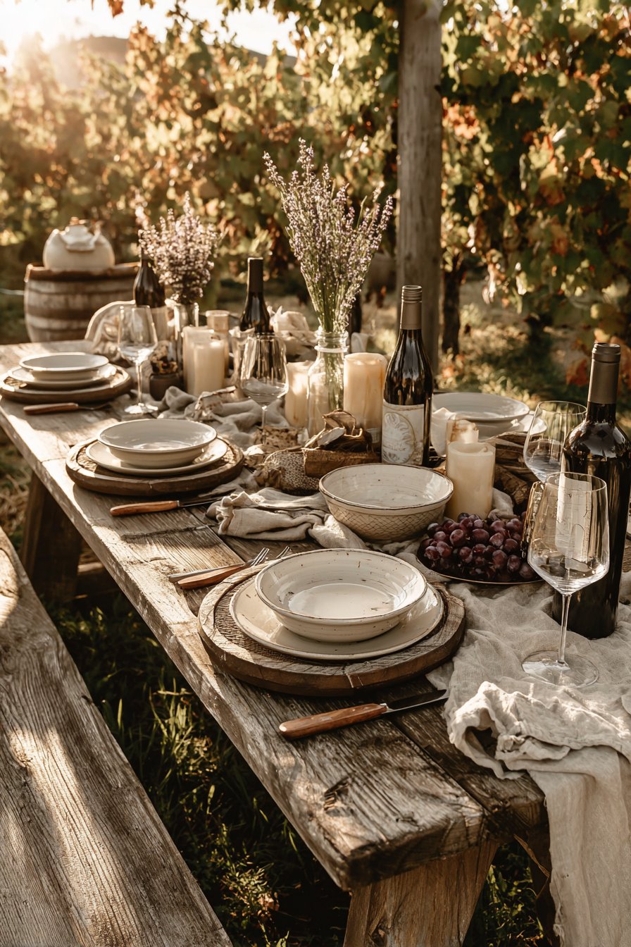 Vineyard Romance with Wine Country Details