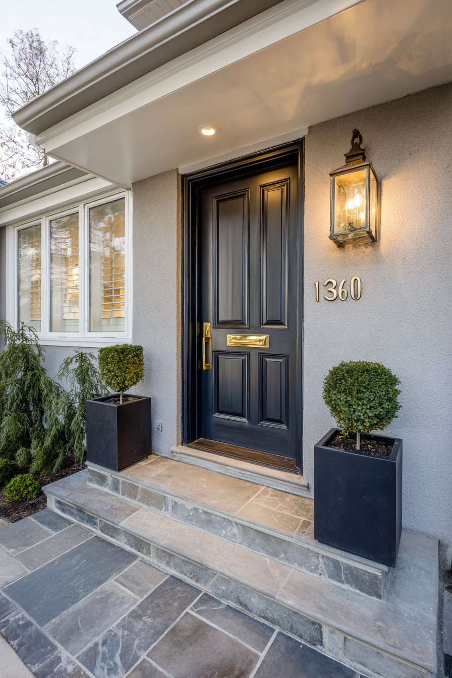 Transitional Charcoal Brass