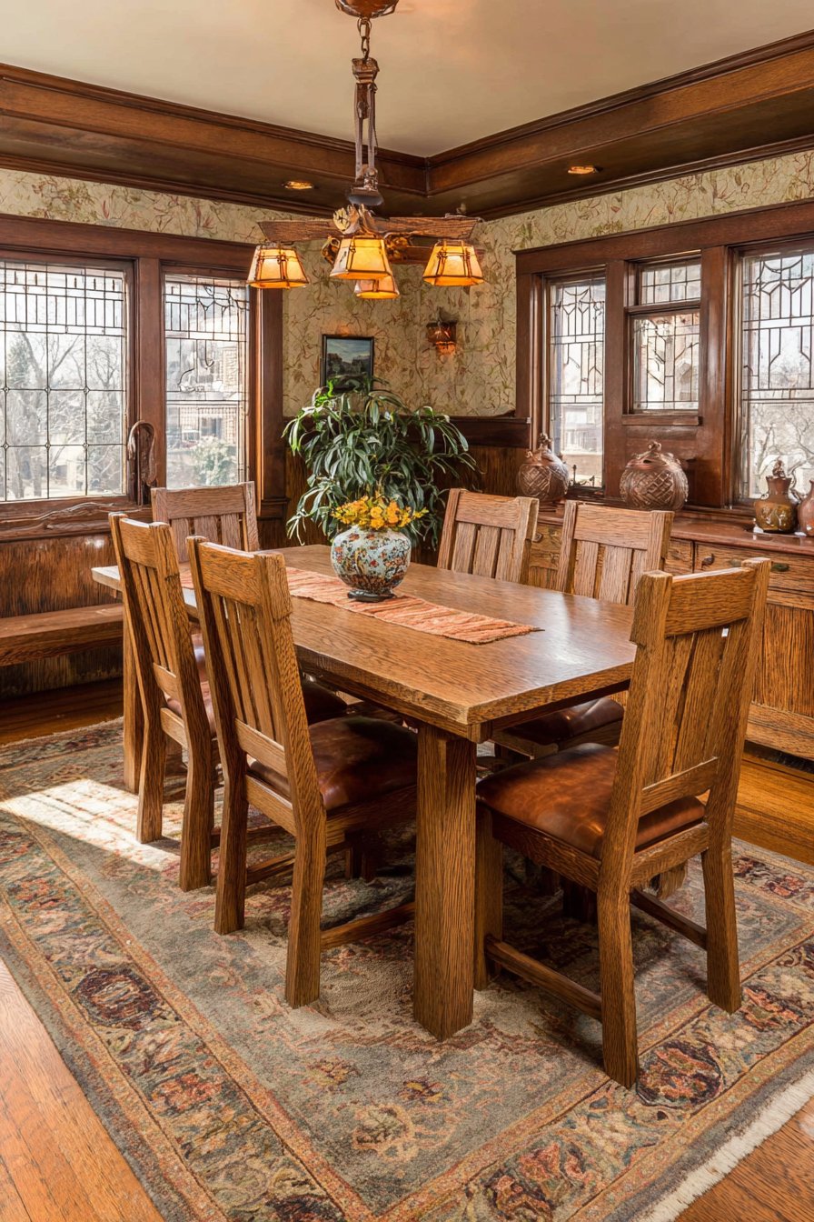 Quarter-Sawn Oak Arts and Crafts Character