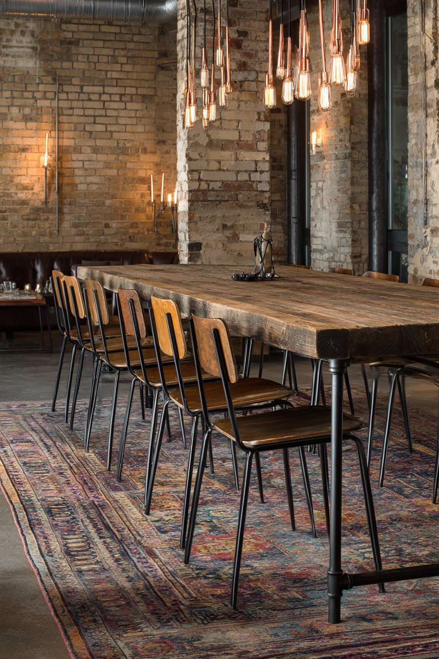 Industrial-Rustic Reclaimed and Metal Mix