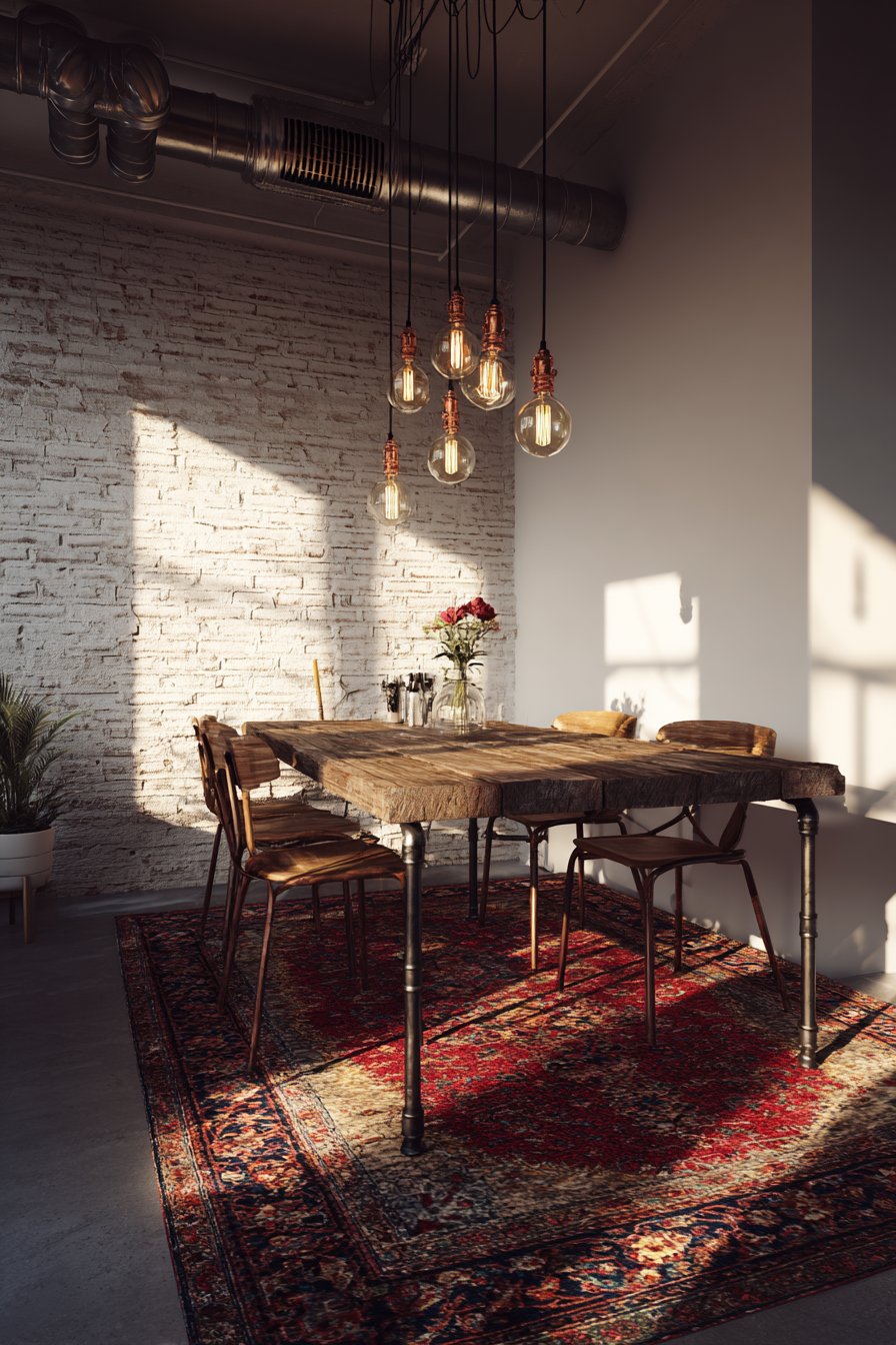 Industrial-Rustic Reclaimed and Metal Mix