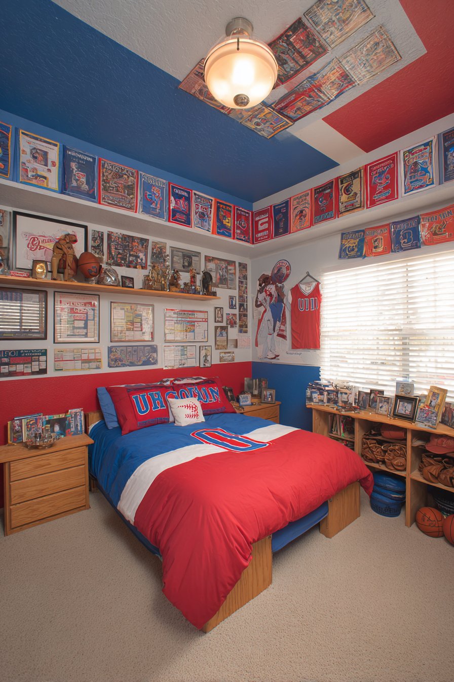 Sports Fan Dedication with Team Spirit