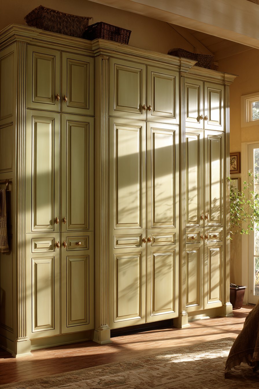 Transitional Sage Green Painted Design