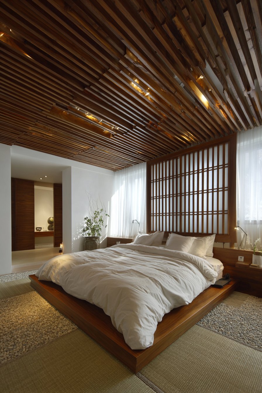 Zen Wood Slat Tranquility