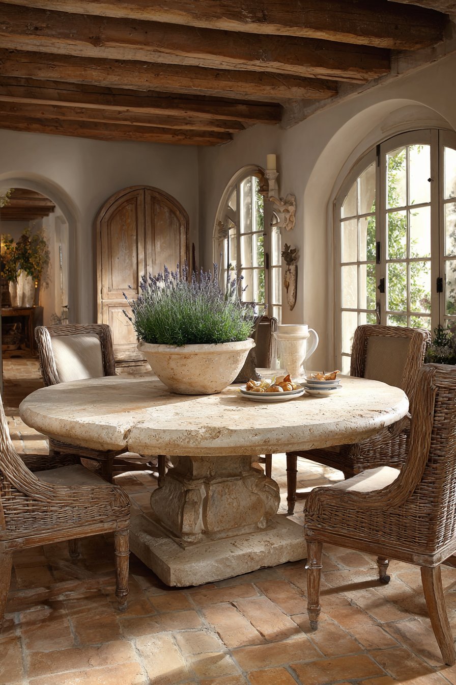 French Country Limestone Elegance