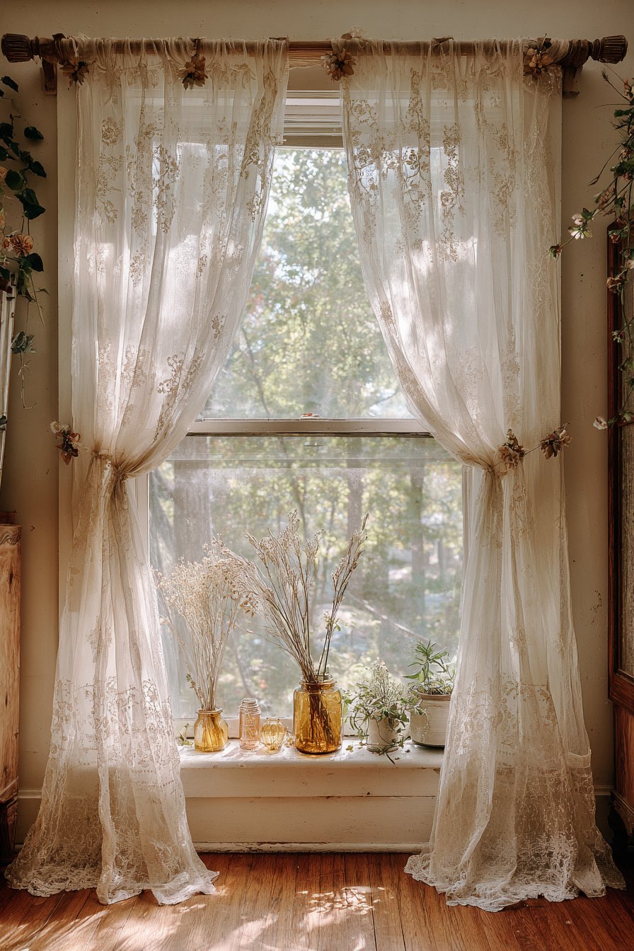 Romantic Lace Window Treatment