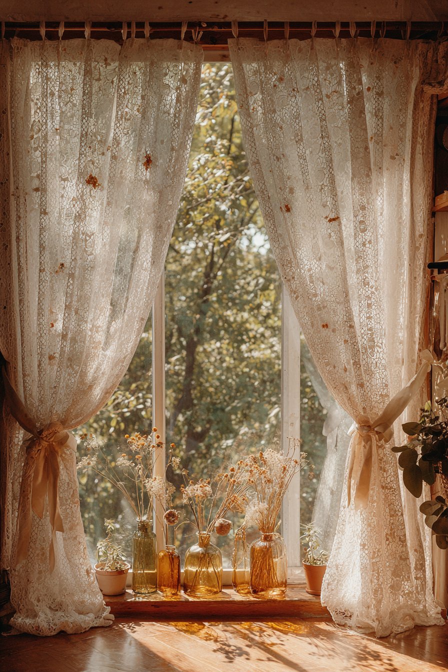 Romantic Lace Window Treatment