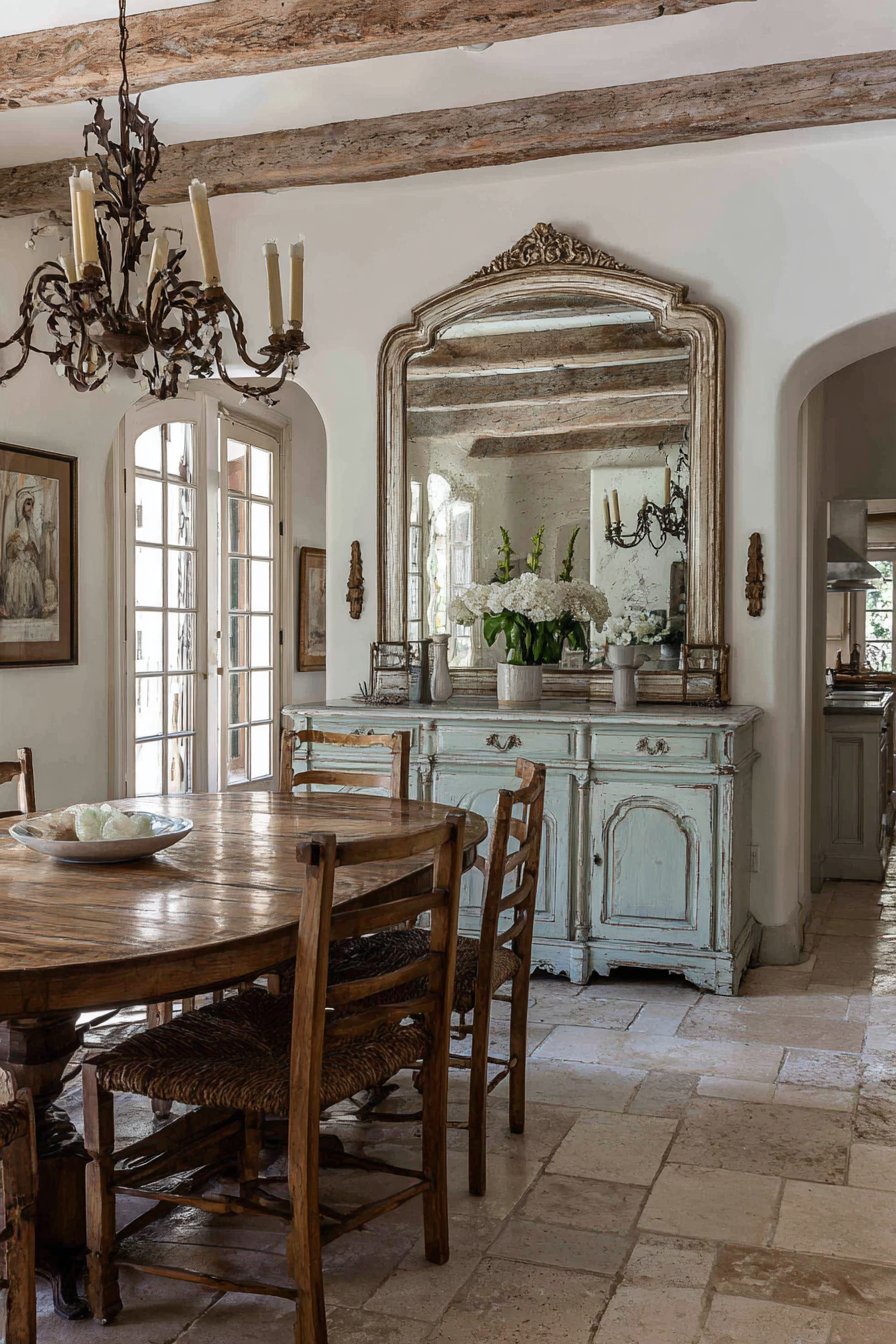 French Country Arched Mirror