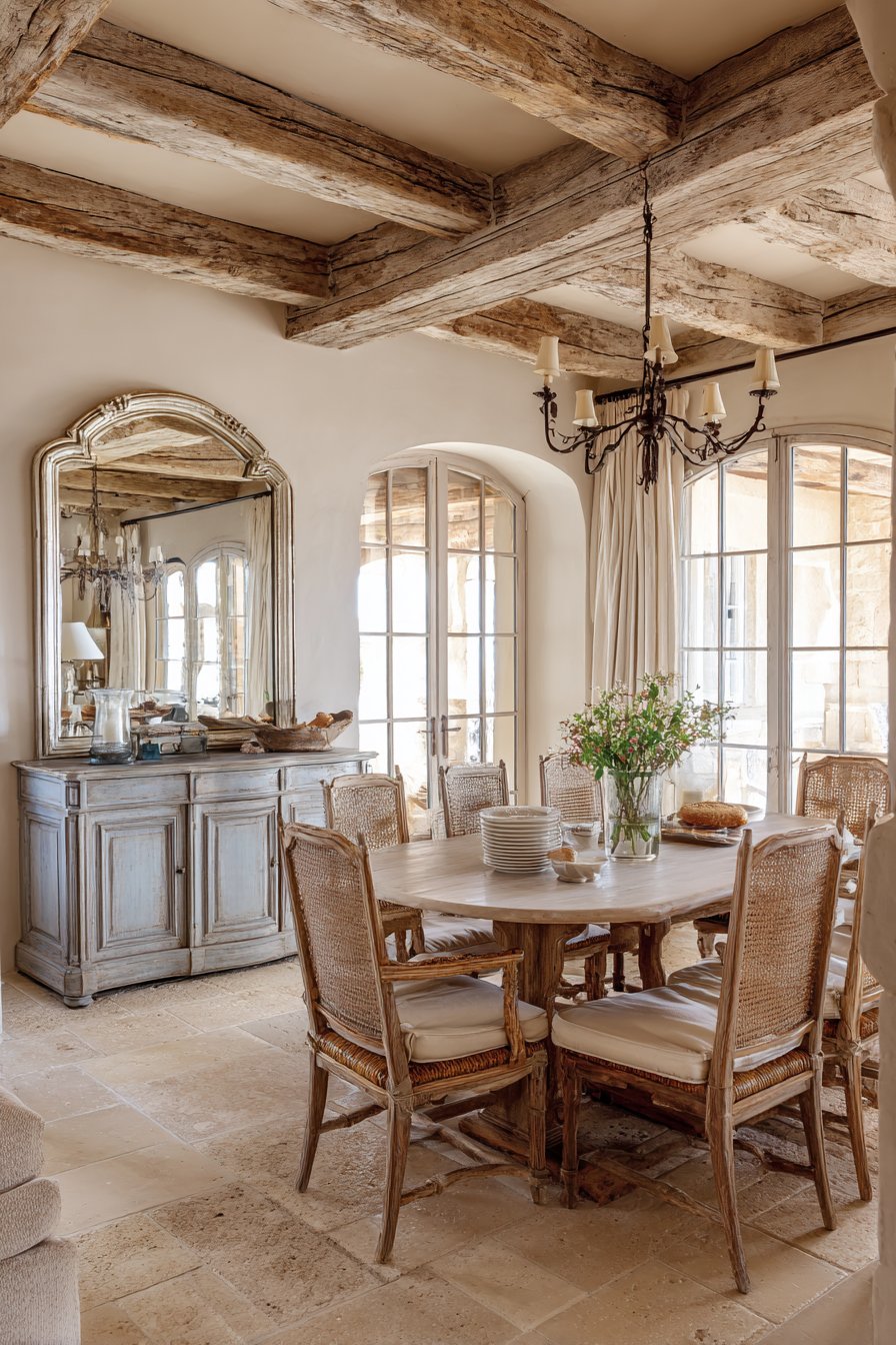 French Country Arched Mirror