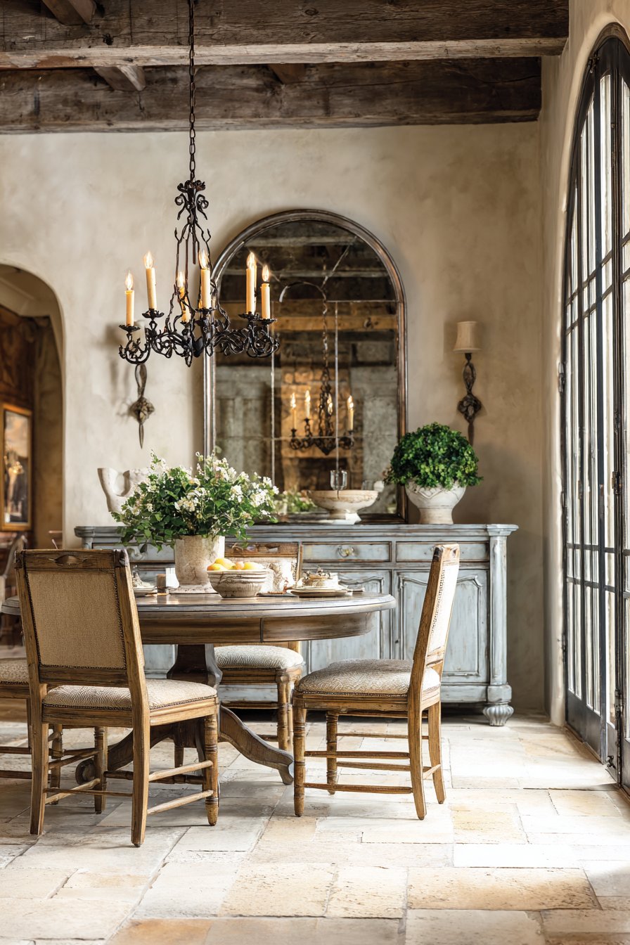 French Country Arched Mirror