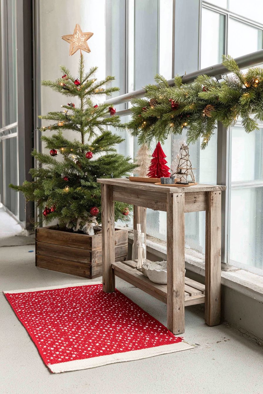 Small Space Balcony Holiday Decorating