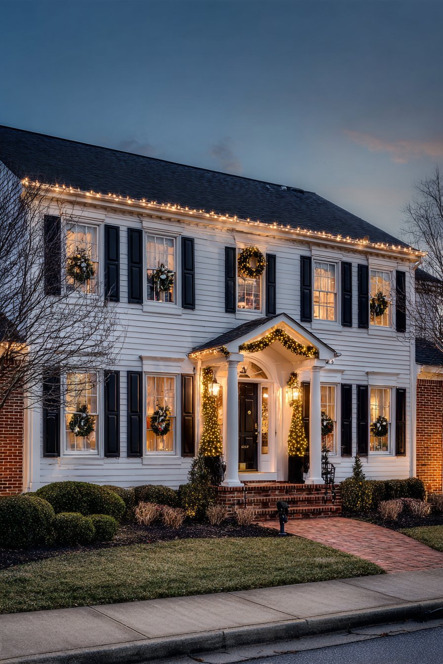 Traditional Colonial Symmetrical Formality