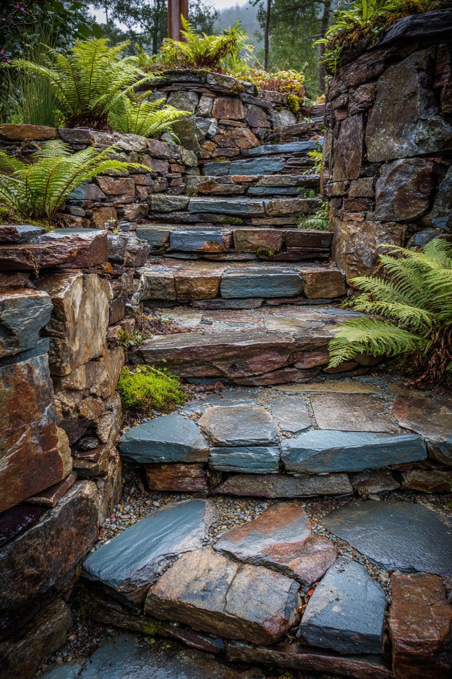 Stacked Slate with Organic Layering