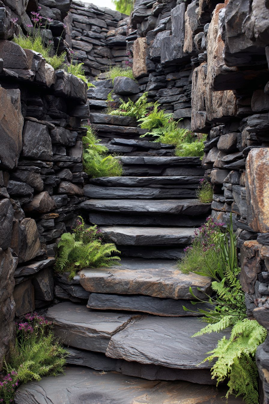 Stacked Slate with Organic Layering