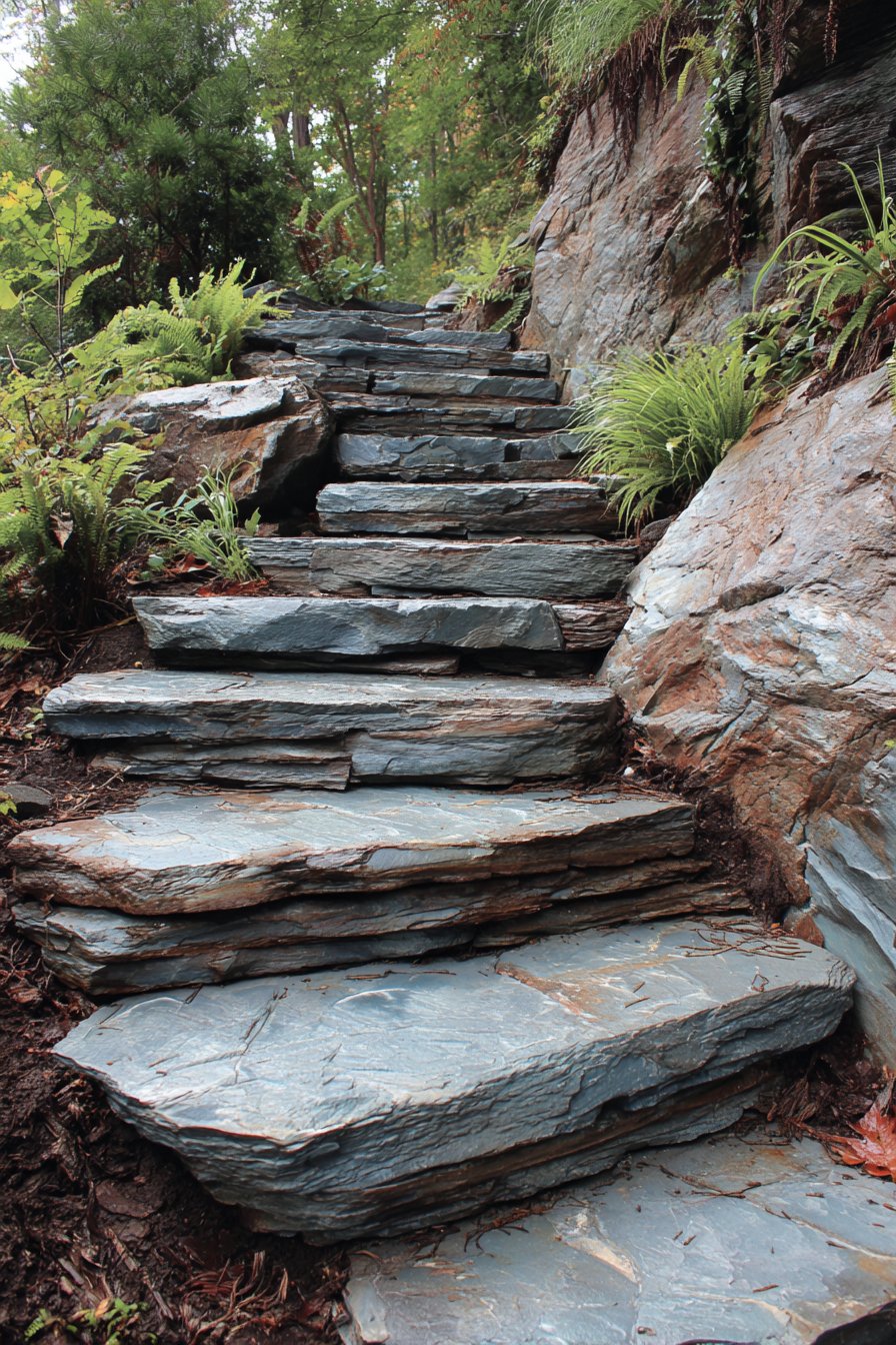Stacked Slate with Organic Layering