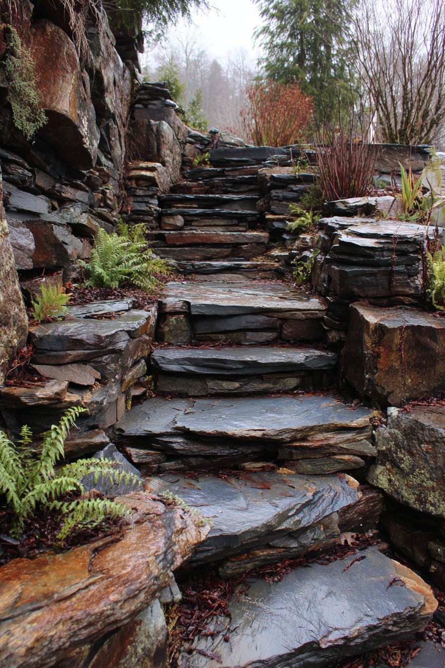 Stacked Slate with Organic Layering