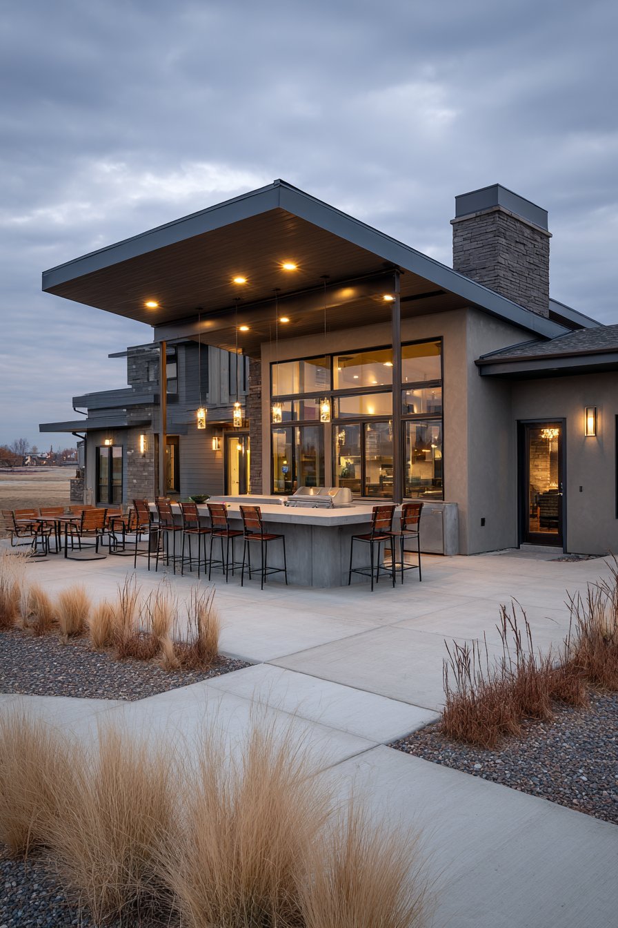 Contemporary Outdoor Kitchen