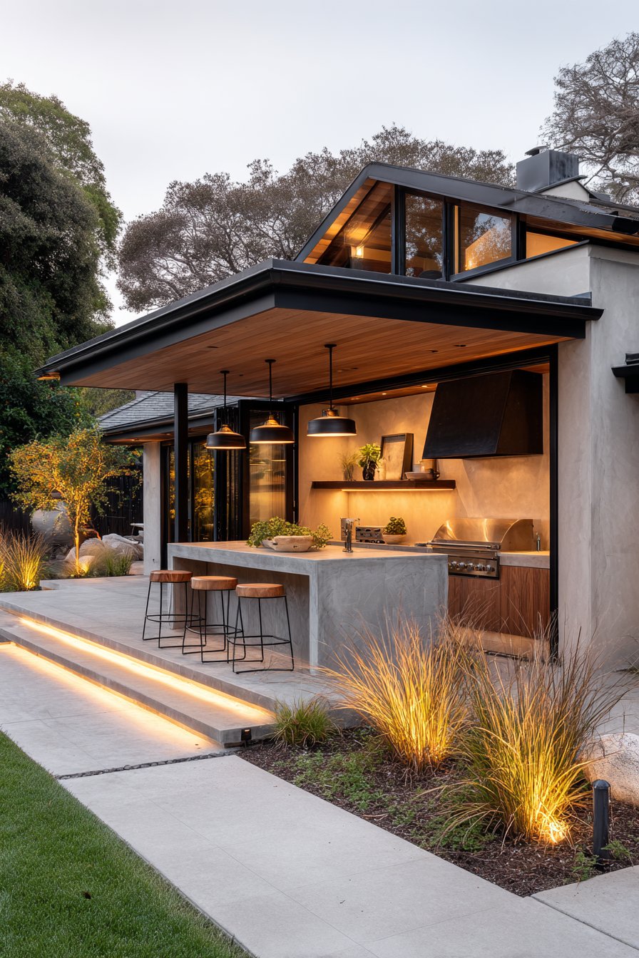 Contemporary Outdoor Kitchen