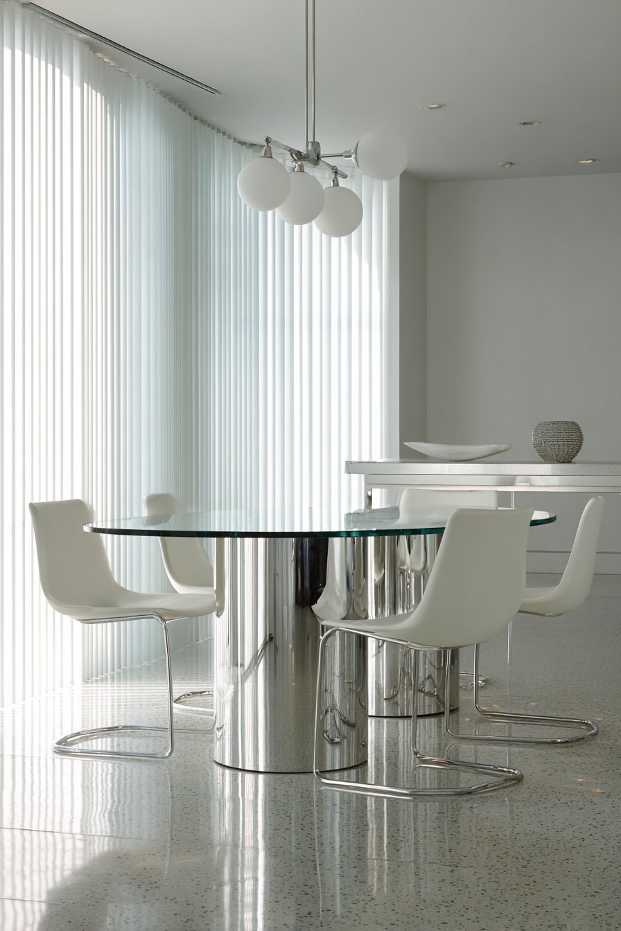 Sleek Glass Contemporary Minimalism