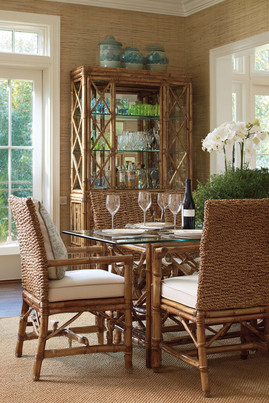 Retro Tropical Bamboo and Rattan Style