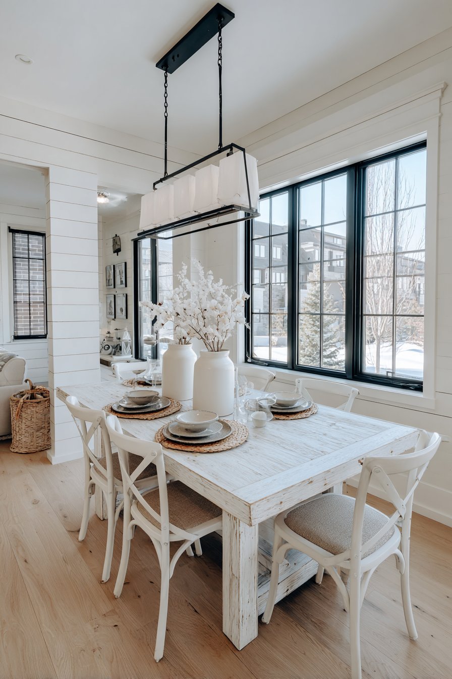 Modern Farmhouse Wire-Brushed White Oak