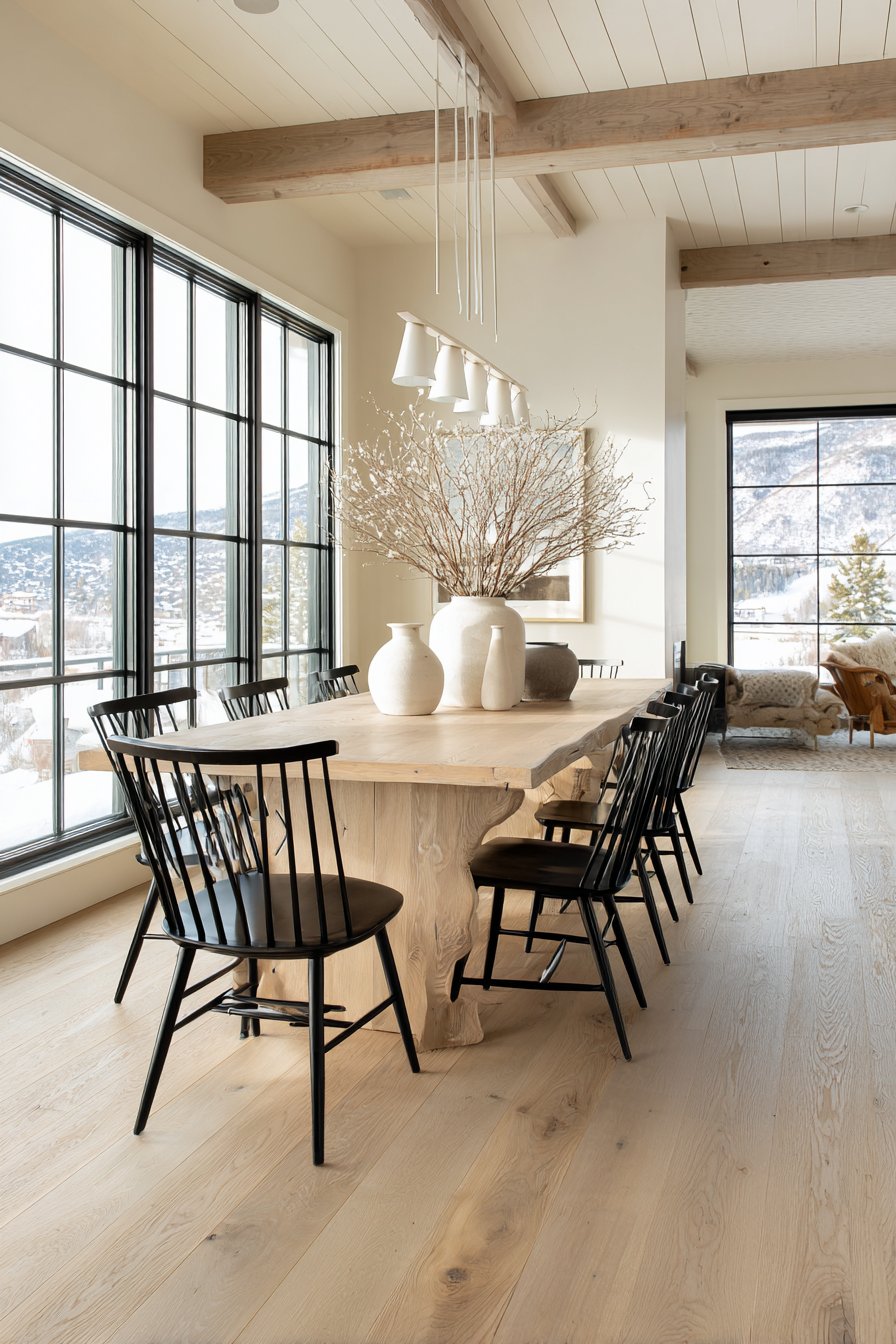 Modern Farmhouse Wire-Brushed White Oak