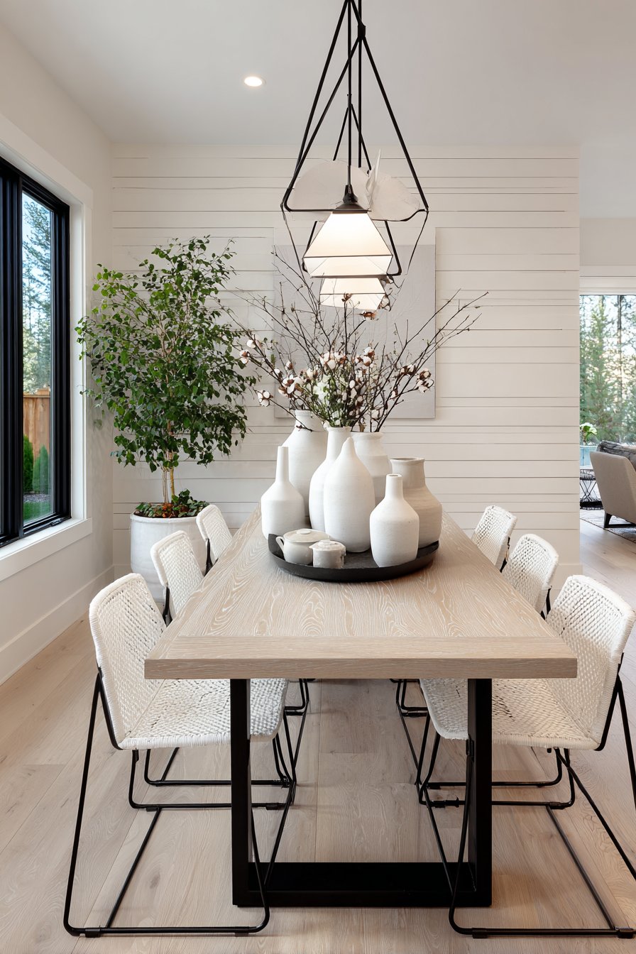 Modern Farmhouse Wire-Brushed White Oak