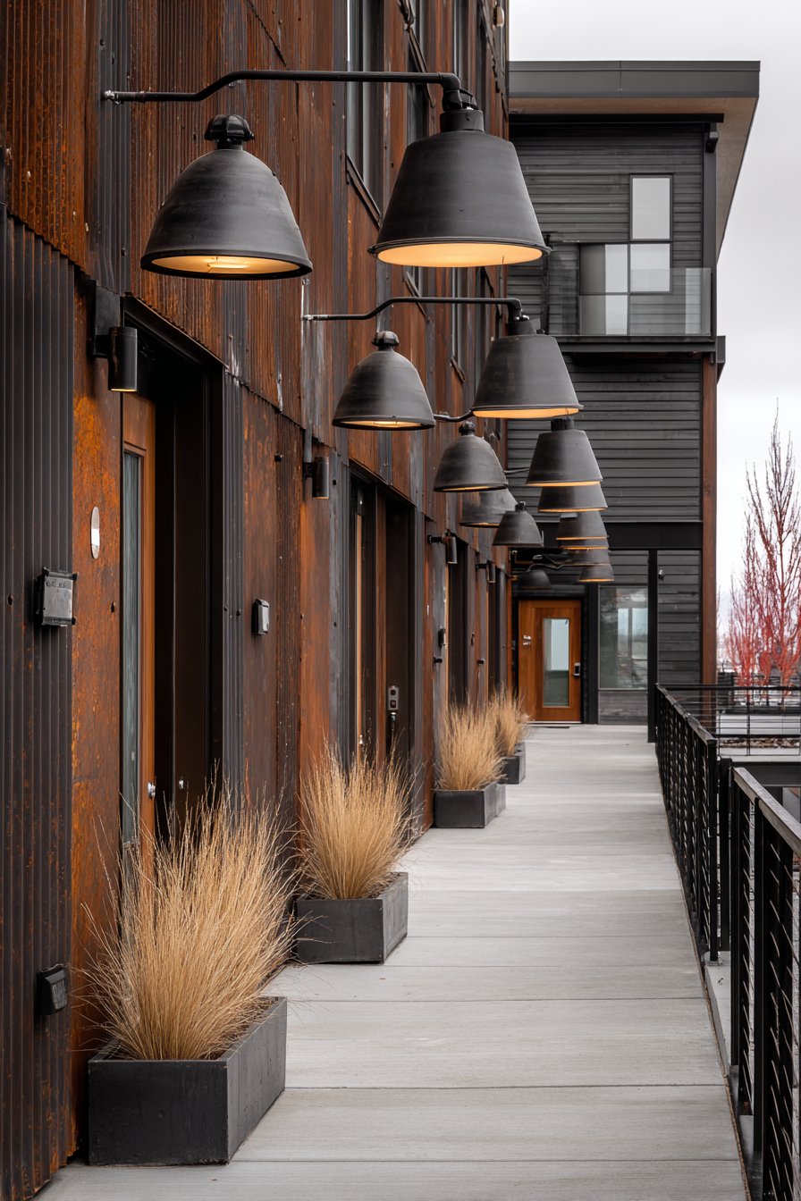 Industrial Chic with Metal and Concrete