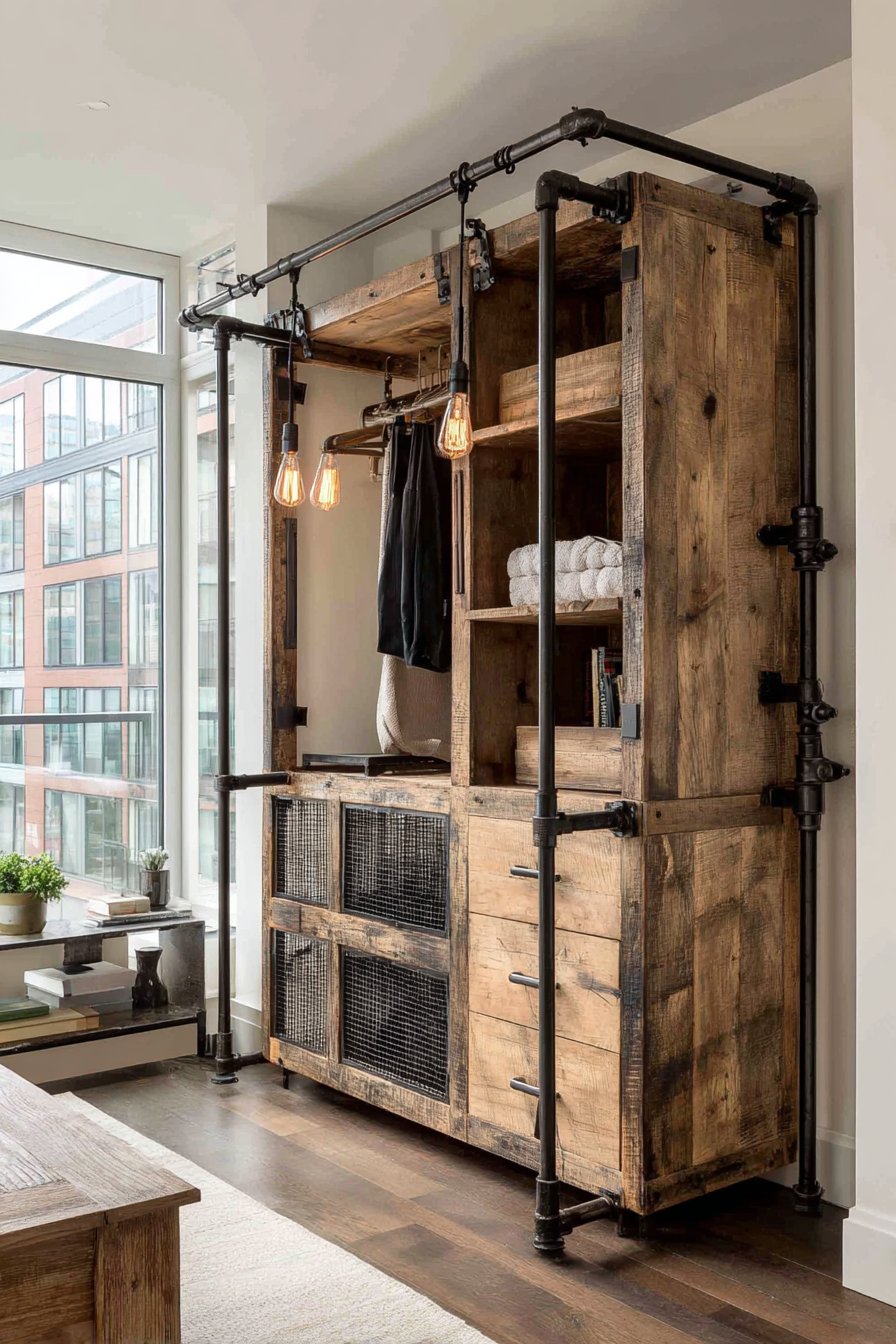 Industrial Loft Metal and Wood