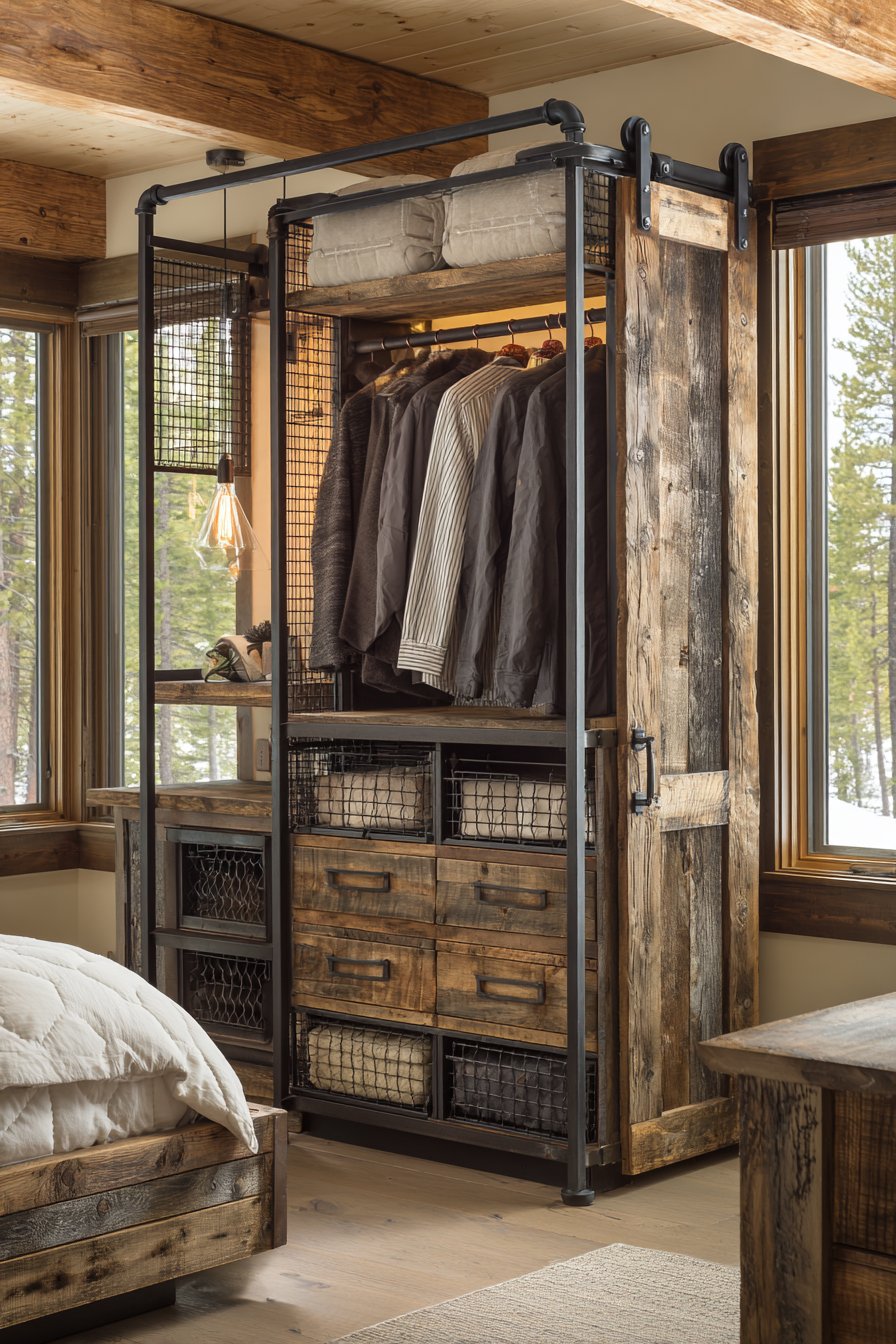 Industrial Loft Metal and Wood