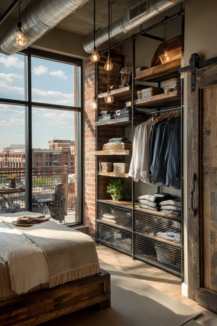 Industrial Loft Metal and Wood