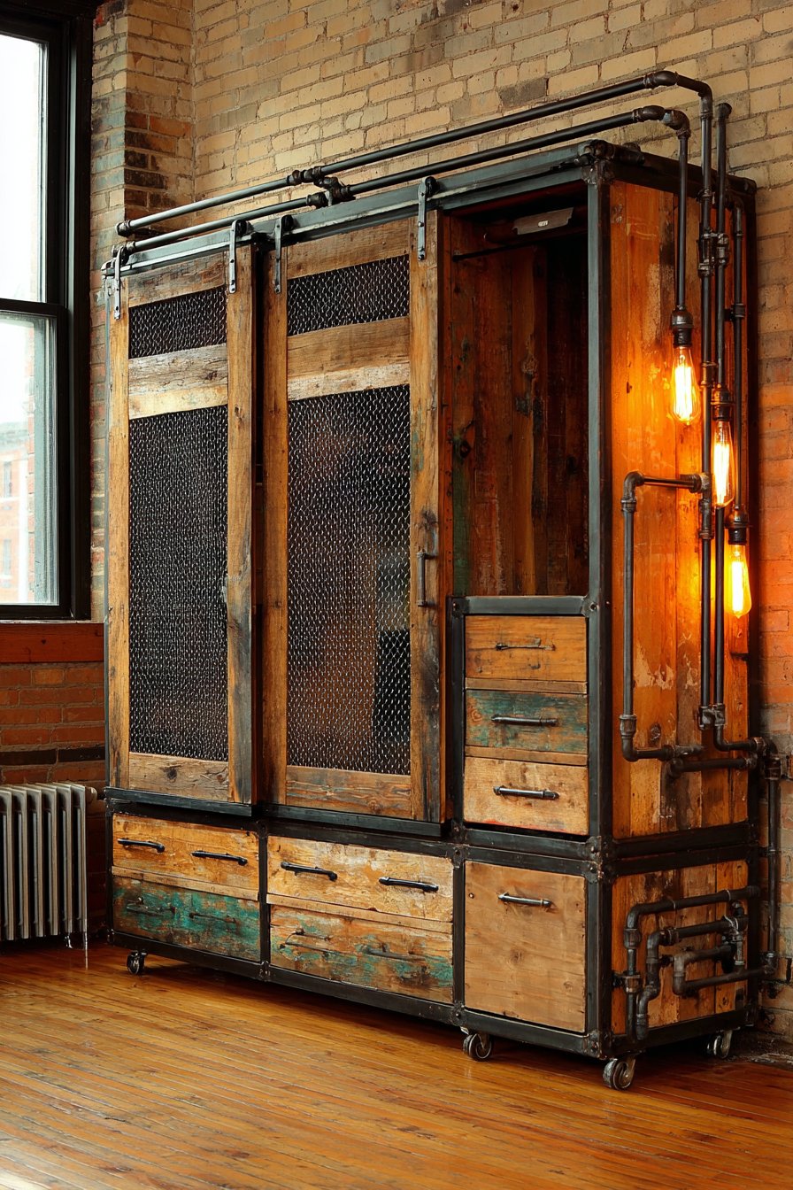 Industrial Loft Metal and Wood