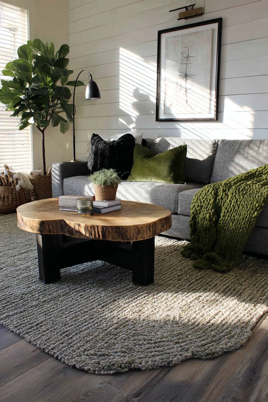 Black Shiplap Accent with Modern Farmhouse Aesthetic