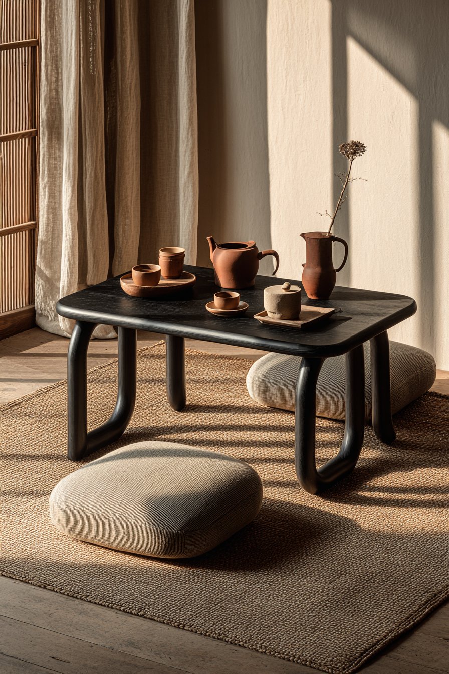 Japanese-Inspired Low Profile with Traditional Lacquer