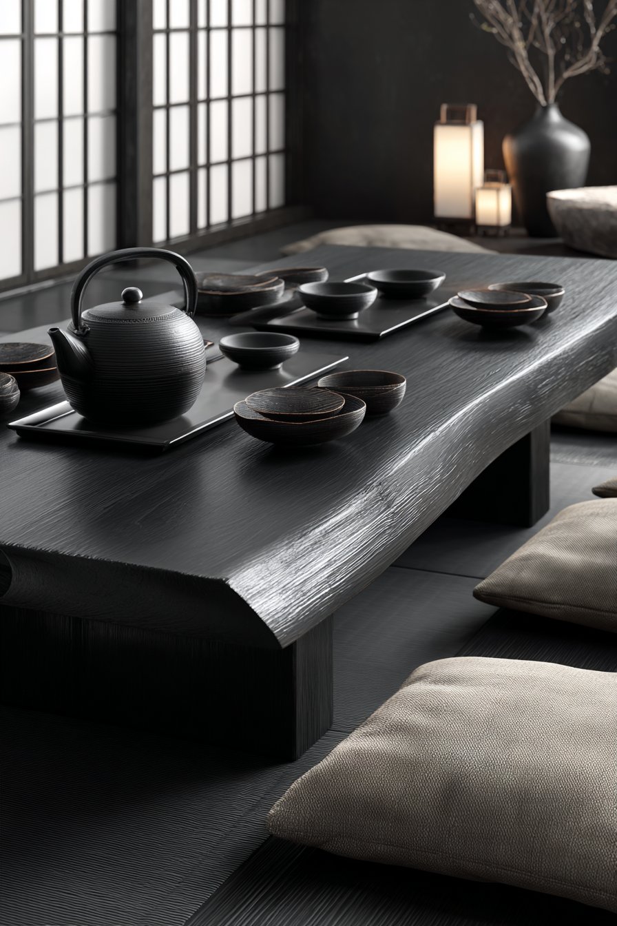 Japanese-Inspired Low Profile with Traditional Lacquer