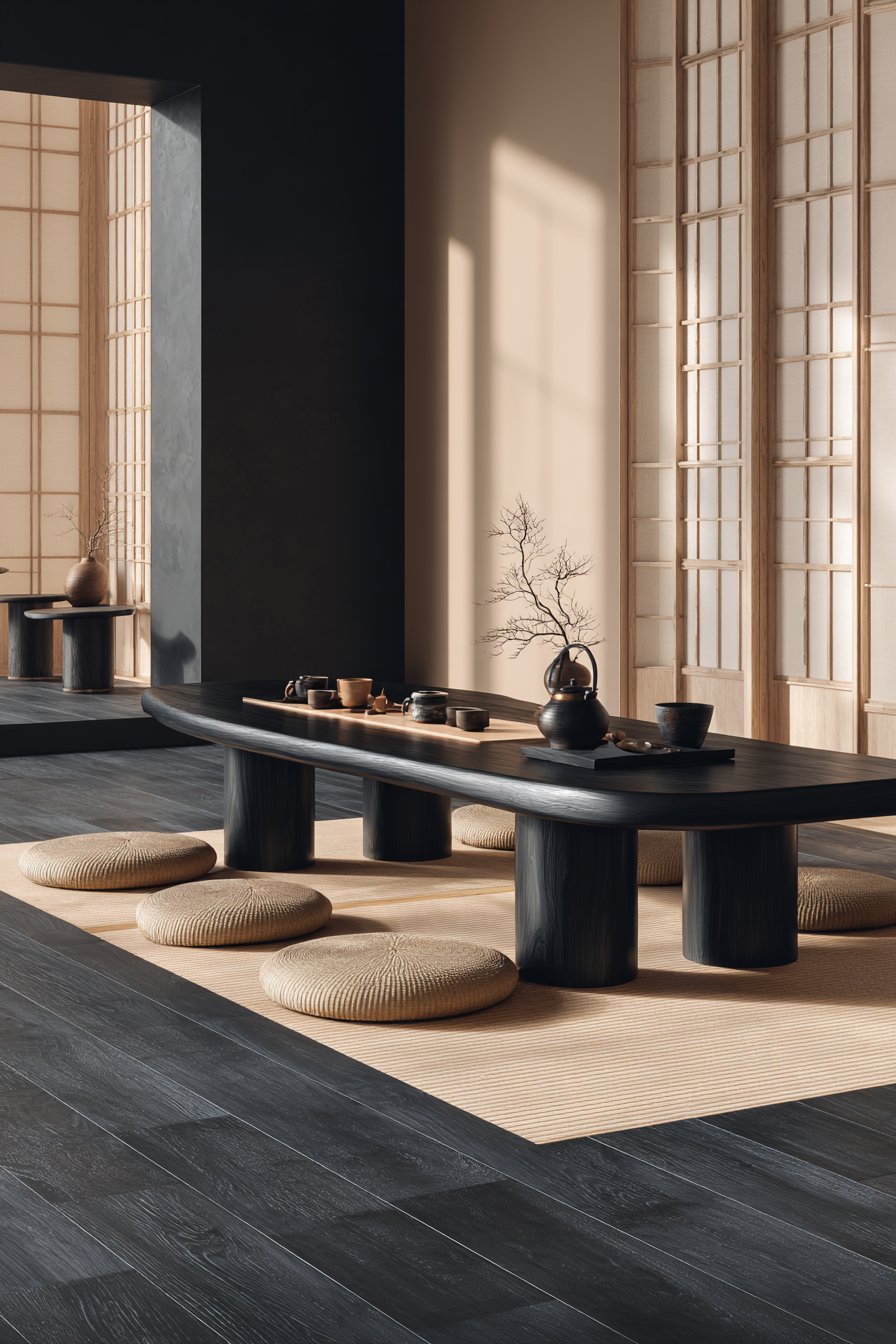 Japanese-Inspired Low Profile with Traditional Lacquer