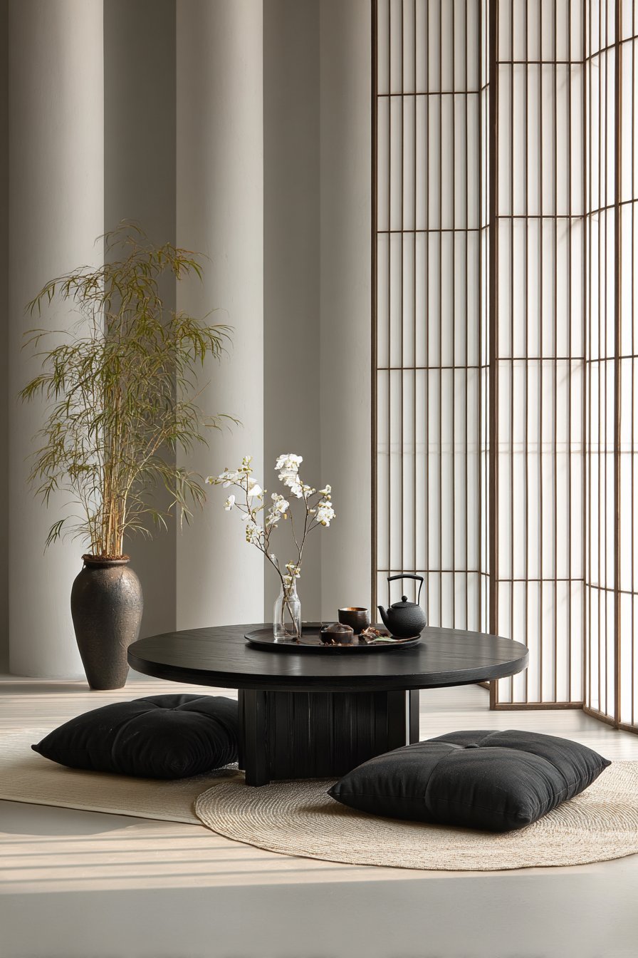 Japanese-Inspired Low Profile with Traditional Lacquer