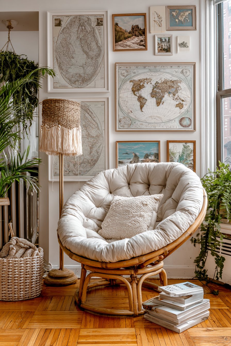 Papasan Chair Reading Sanctuary
