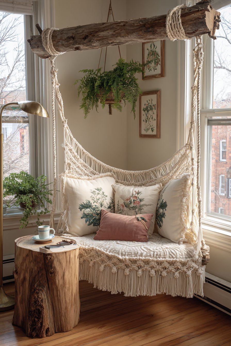 Hanging Macramé Chair Sanctuary