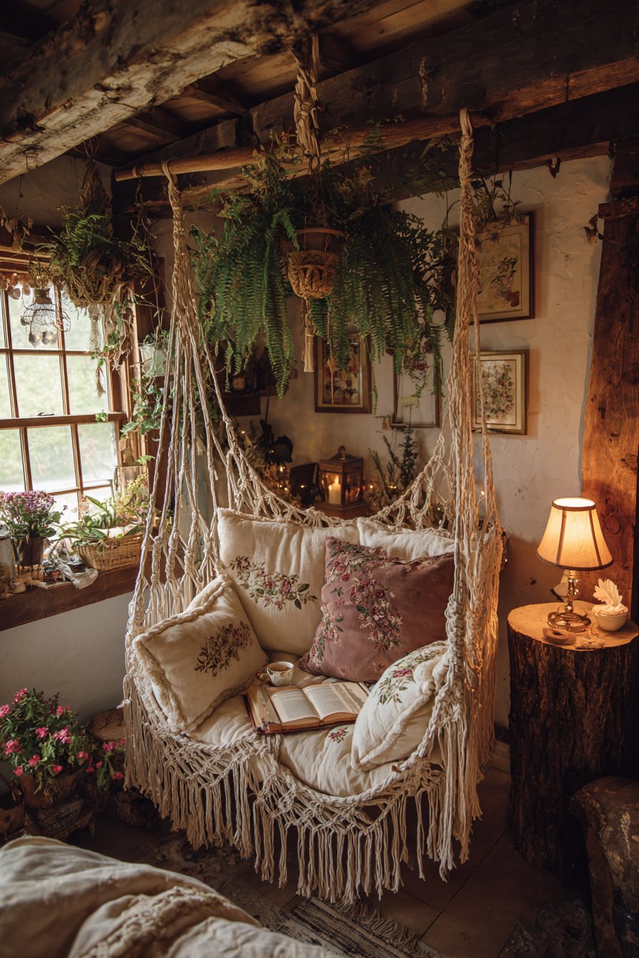 Hanging Macramé Chair Sanctuary