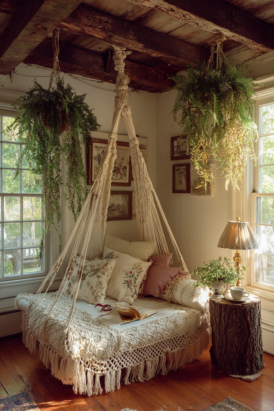 Hanging Macramé Chair Sanctuary